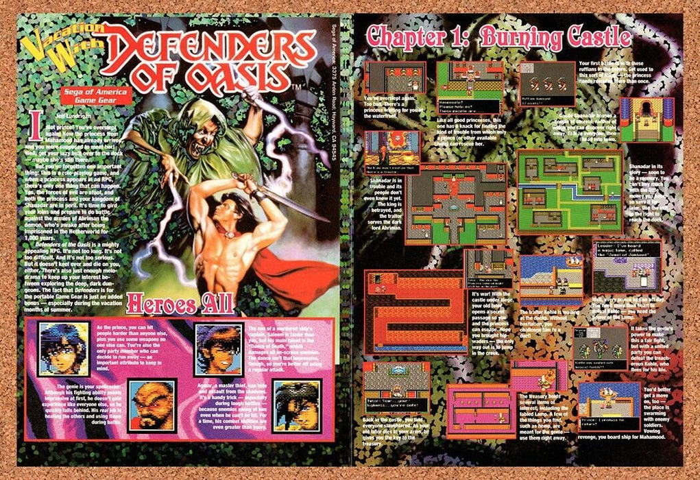 1993 Defenders Of Oasis Game Gear Original Ad v1 - for just $21.49! 