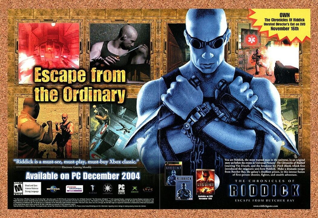 2006 Chronicles Of Riddick PC Original Ad - for just $21.49! 