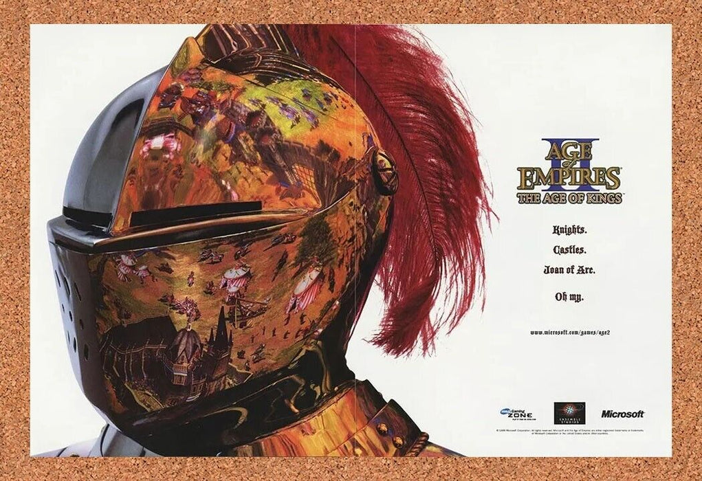 2001 Age Of Empires II Age Of Kings PC Original Ad v2 - for just $21.49! 
