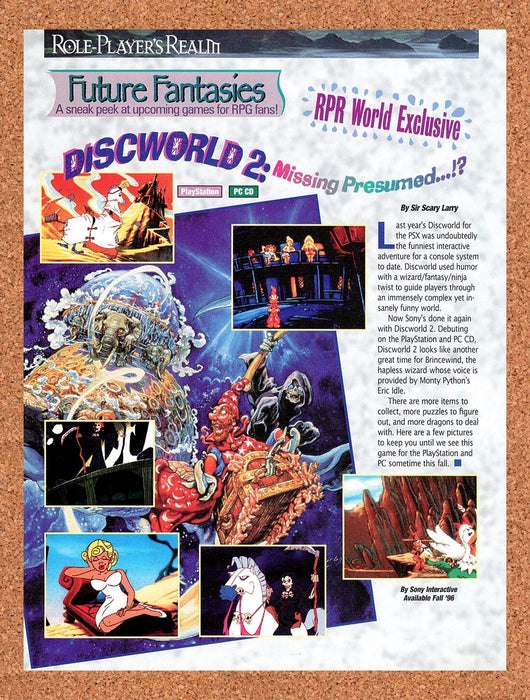 1996 Discworld 2 PS1 Original Ad v1 - for just $17.99! 