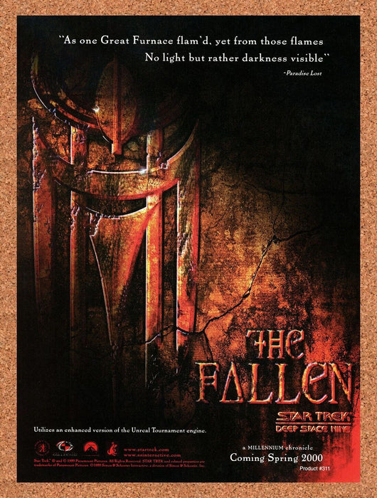 2002 Star Trek Deep Space Nine The Fallen Original Ad v1 - for just $17.99! 