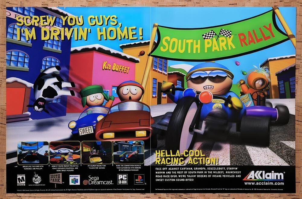 2000 South Park Rally N64 Original Ad v1 - for just $21.49! 