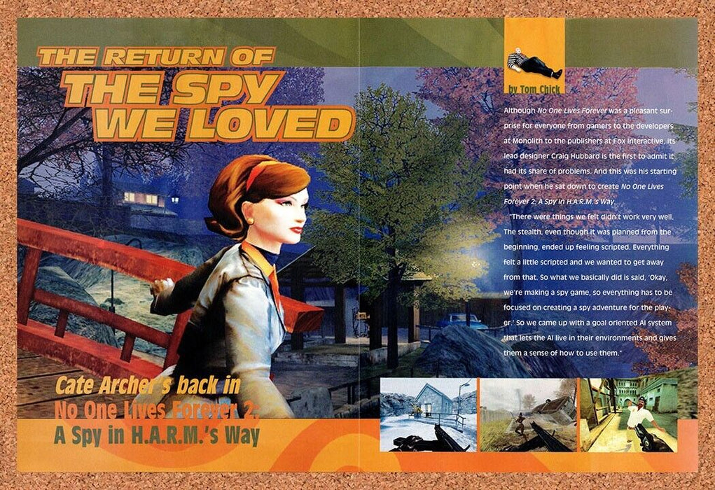2002 No One Lives Forever 2 PC Original Ad - for just $21.49! 