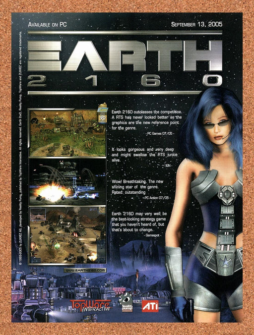 2005 Earth 2160 PC Original Ad v1 - for just $17.99! 