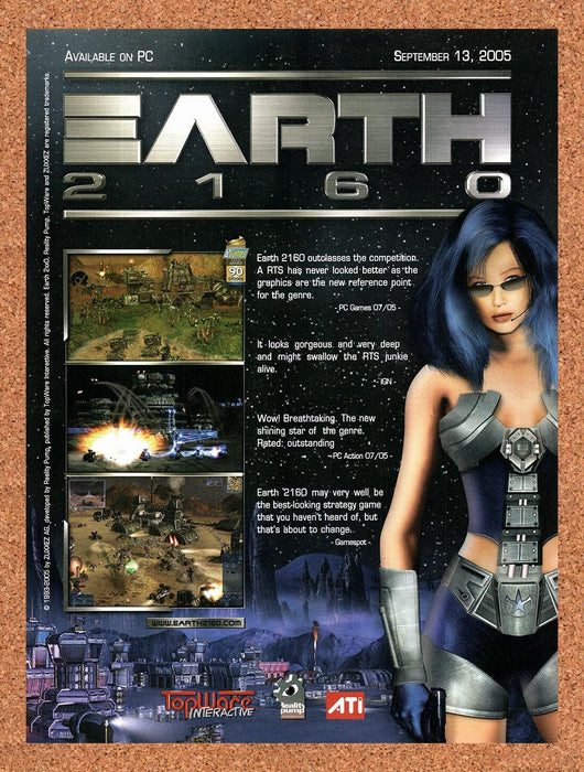 2005 Earth 2160 PC Original Ad v1 - for just $17.99! 