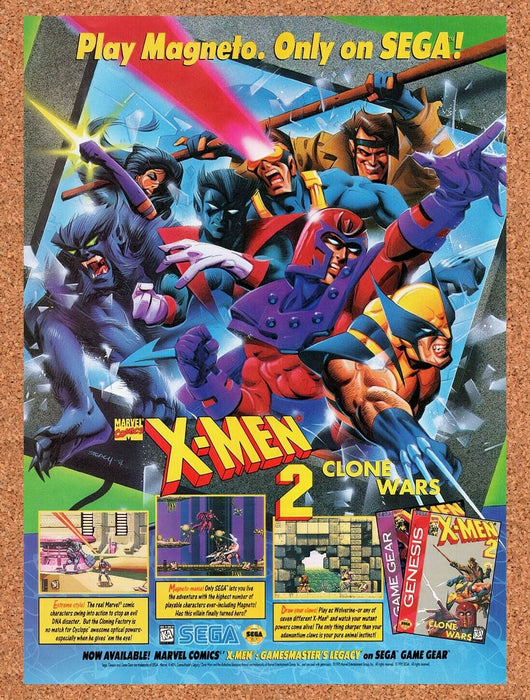 1995 X-Men 2 Clone Wars Genesis Original Ad v1 - for just $17.99! 