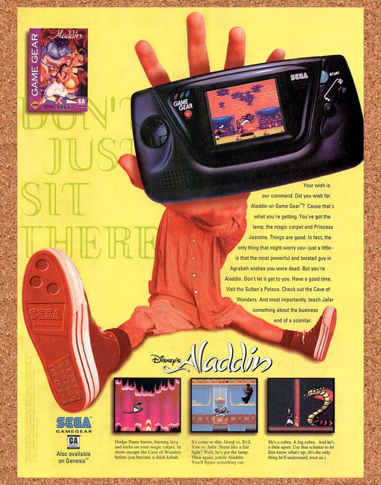 1994 Aladdin Game Gear Original Ad - for just $17.99! 