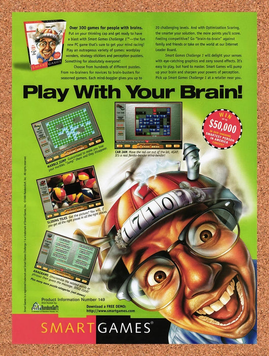 1996 Smart Games PC Original Ad v1 - for just $19.49! 