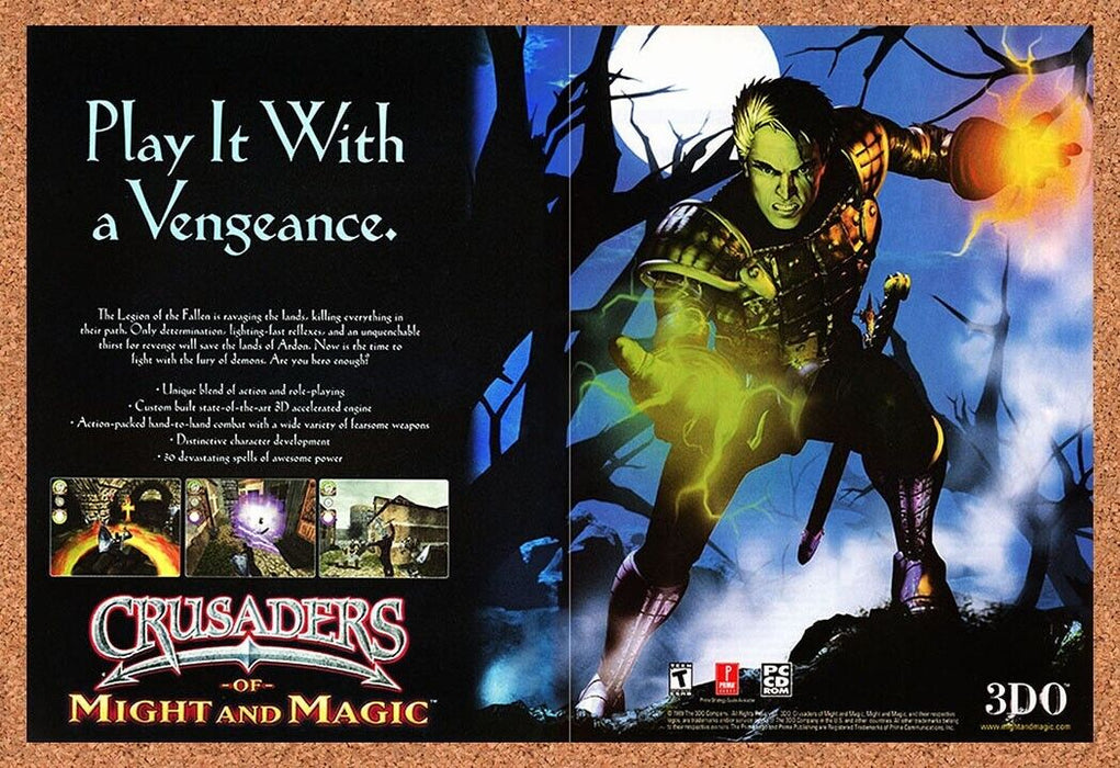 1998 Crusaders Of Might And Magic PC Original Ad v1 - for just $21.49! 