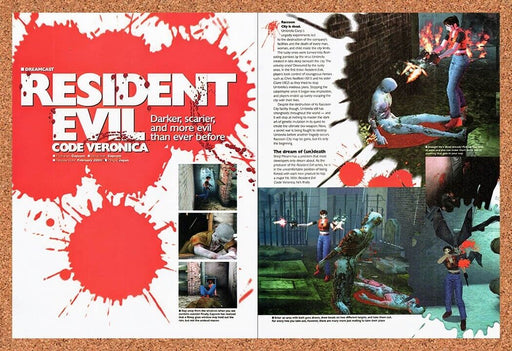 2000 Resident Evil Code Veronica Dreamcast Original Ad v5 - for just $18.27! 