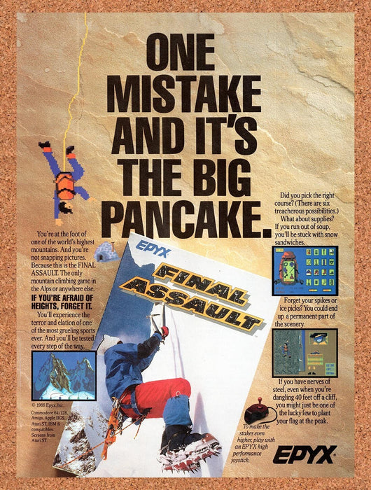 1988 Final Assault Amiga Original Ad v1 - for just $17.99! 