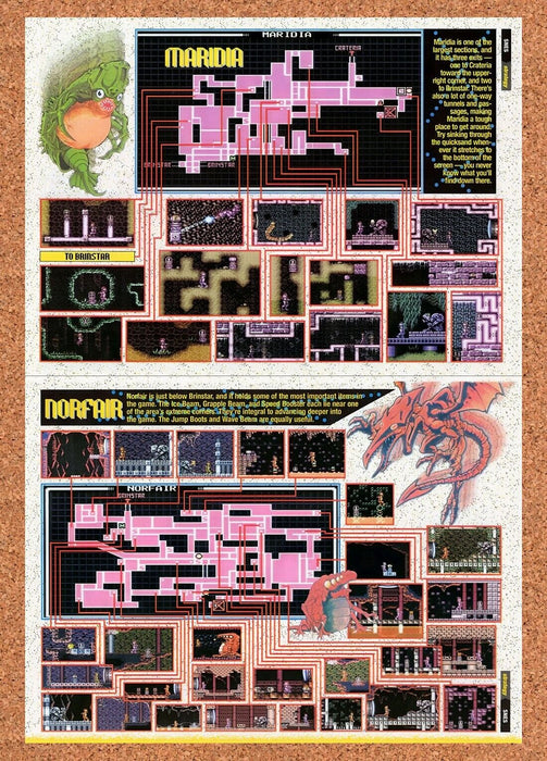 1994 Super Metroid Maridia Norfair Original Ad v5 - for just $22.99! 
