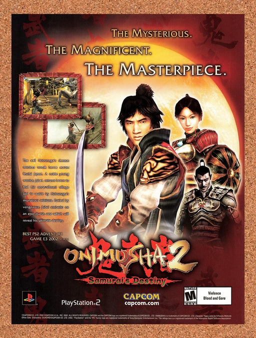 2002 Onimusha 2 Samurais Destiny PS2 Original Ad v1 - for just $19.49! 