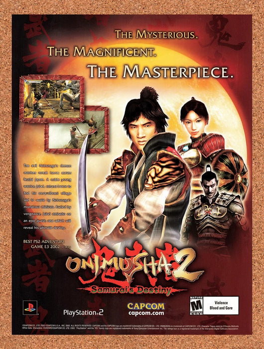 2002 Onimusha 2 Samurais Destiny PS2 Original Ad v1 - for just $19.49! 