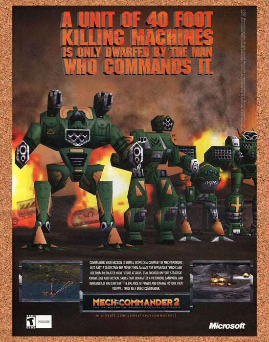 2003 Mech Commander 2 PC Original Ad - for just $17.99! 