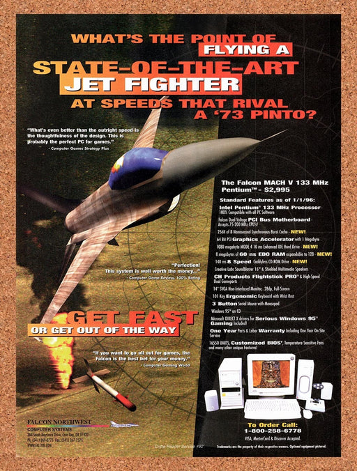 1996 Falcon Northwest Mach V 133 Original Ad v20 - for just $18.49! 