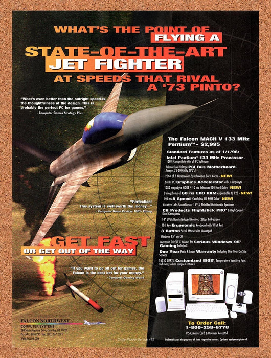 1996 Falcon Northwest Mach V 133 Original Ad v20 - for just $18.49! 