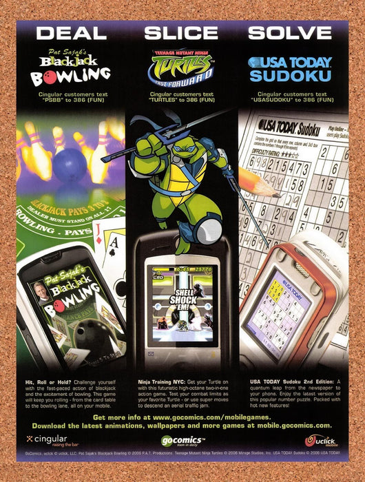 2006 Cingular Mobile Games Original Advertisement v1 - for just $19.49! 