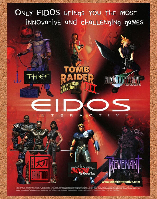 2000 Eidos PC Games Original Tomb Raider Original Ad v1 - for just $17.99! 