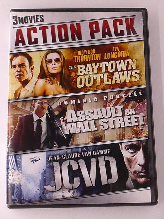 The Baytown Outlaws, Assault on Wall Street, JCVD (DVD, 3-film) - K0428 - for just $5.99! 