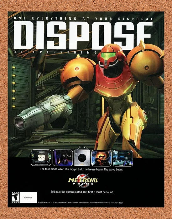 2002 Metroid Prime GameCube Original Ad v1 - for just $19.49! 