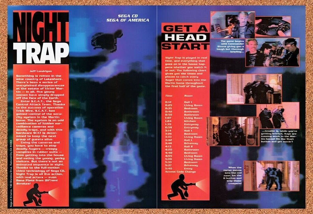 1993 Night Trap Sega CD Original Ad v3 - for just $21.99! 