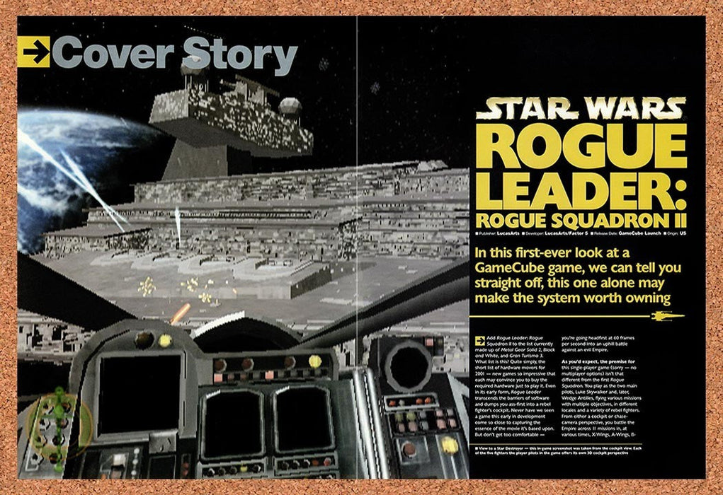 2001 Star Wars Rogue Leader GameCube Original Advertisement vr1 - for just $23.99! 