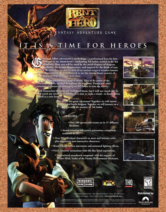2000 Rent A Hero PC Original Ad - for just $17.99! 