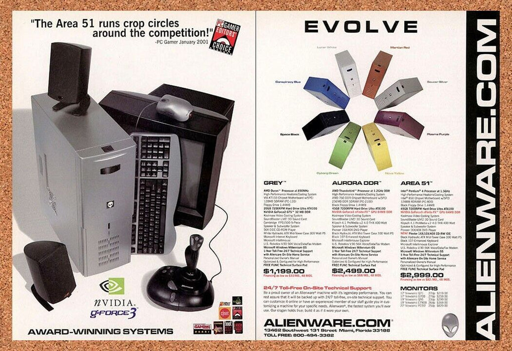 2003 Alienware nVidia GeForce PC Original Ad - for just $21.49! 