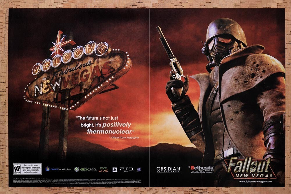 2010 Fallout New Vegas Xbox 360 Original Ad v2 - for just $22.49! 