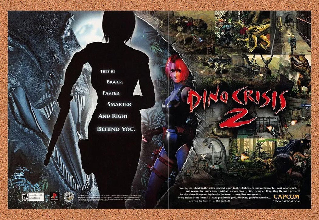 2000 Dino Crisis 2 PS1 Original Advertisement v2 - for just $23.99! 