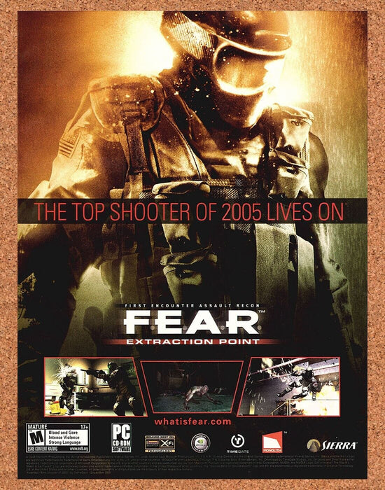 2007 F.E.A.R. Extraction Point PC Ad - for just $17.99! 