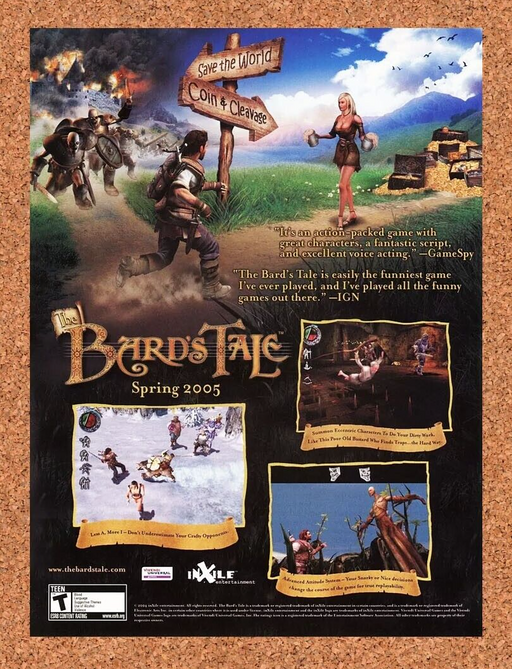 2007 The Bard's Tale PC Original Ad - for just $17.99! 