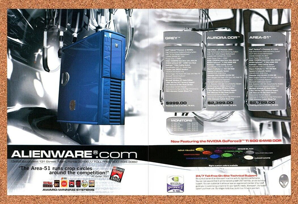 2003 Alienware Aurora DDR PC Original Ad - for just $21.49! 