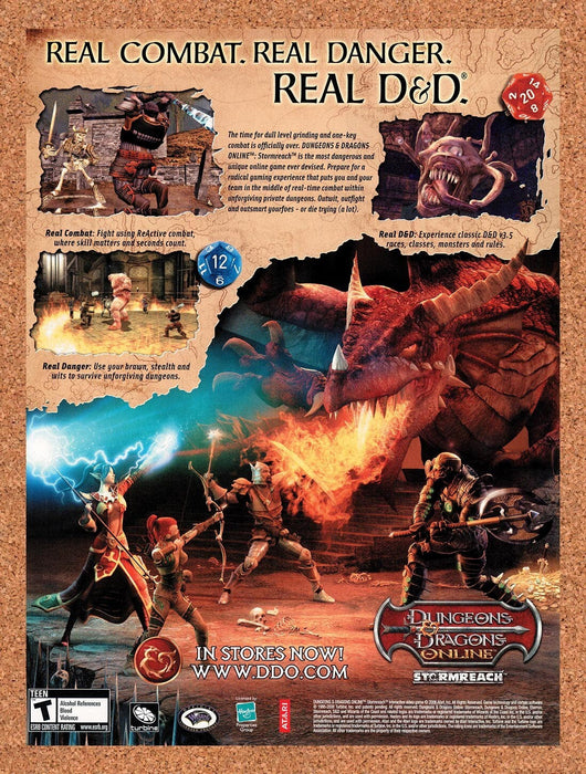 2006 Dungeons & Dragons Online Stormreach PC Original Ad v7 - for just $17.99! 