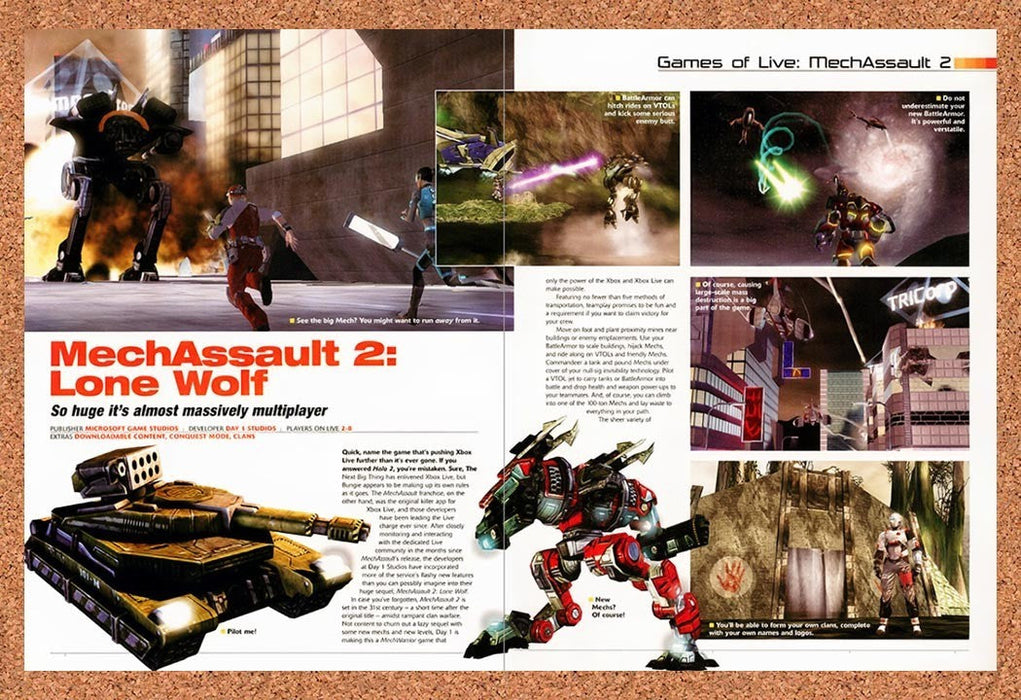 2004 MechAssault 2 Lone Wolf Xbox Original Advertisement vr2 - for just $23.99! 