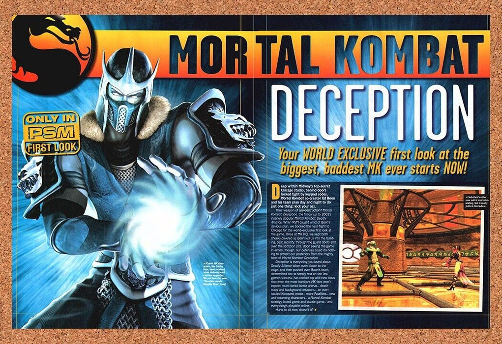 2004 Mortal Kombat Deception PS2 Original Ad - for just $21.49! 