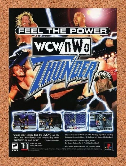 1999 WCW NWO Thunder PS1 Original Ad v1 - for just $17.99! 