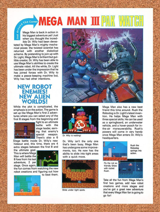 1990 Mega Man III NES Original Ad v1 - for just $16.19! 