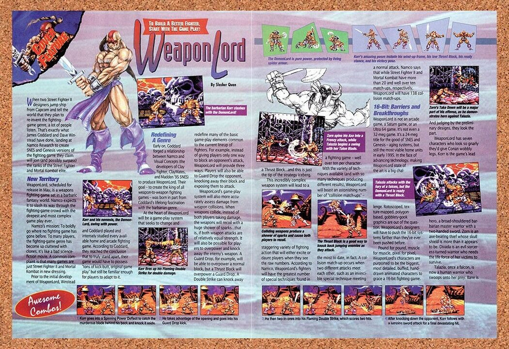 1995 WeaponLord SNES Original Ad v2 - for just $21.49! 