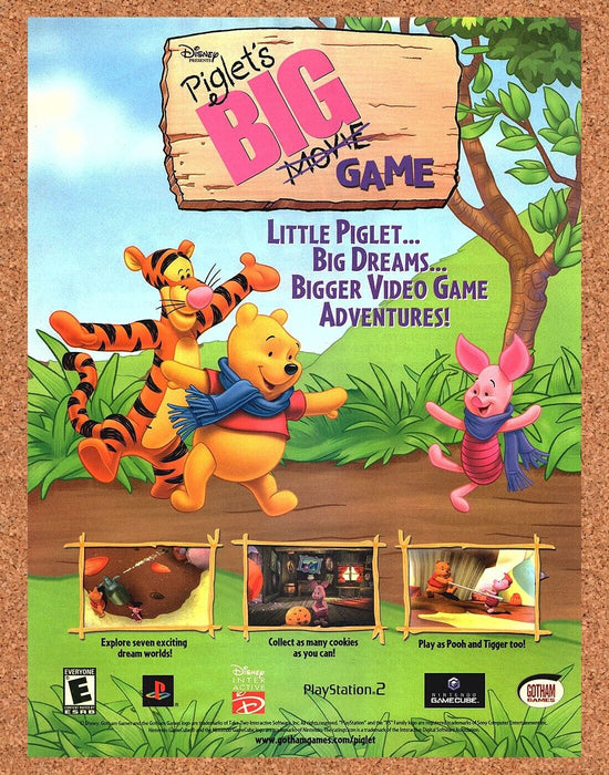 2007 Piglets Big Movie GameCube Original Ad - for just $17.99! 
