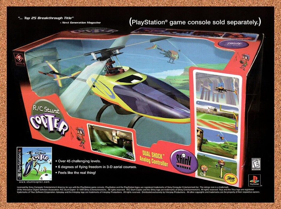 2000 RC Stunt Copter PS1 Original Ad - for just $17.99! 