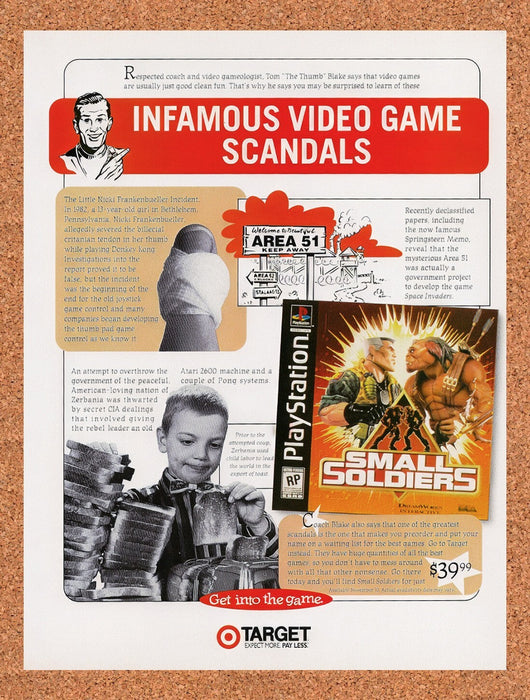 1998 Small Soldiers Target Original Ad v1 - for just $17.99! 