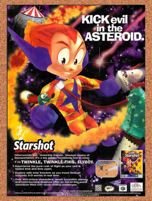1999 Starshot Space Circus Fever PC Original Ad v2 - for just $19.49! 