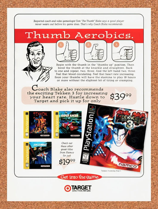 1998 Target Namco PS1 Games Original Ad v2 - for just $17.99! 