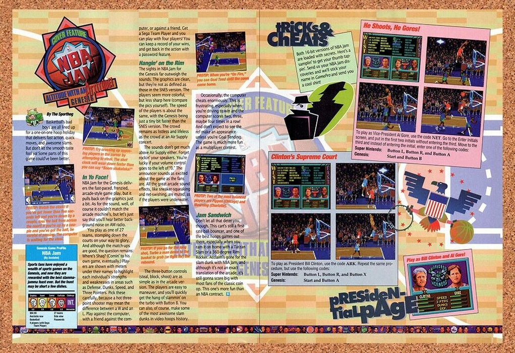 1994 NBA Jam Genesis Original Ad v6 - for just $21.49! 