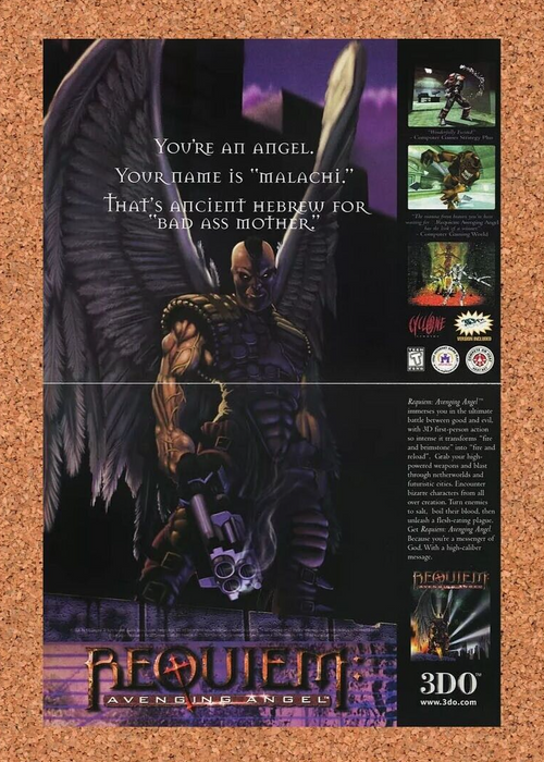 2001 Requiem Avenging Angel Original Ad - for just $21.49! 