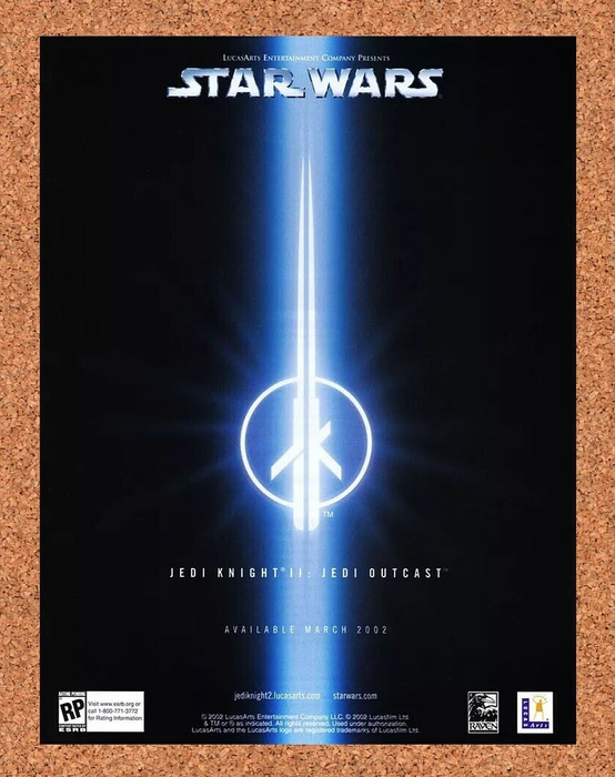 2004 Star Wars Jedi Knight 2 Outcast PC Original Ad - for just $18.49! 