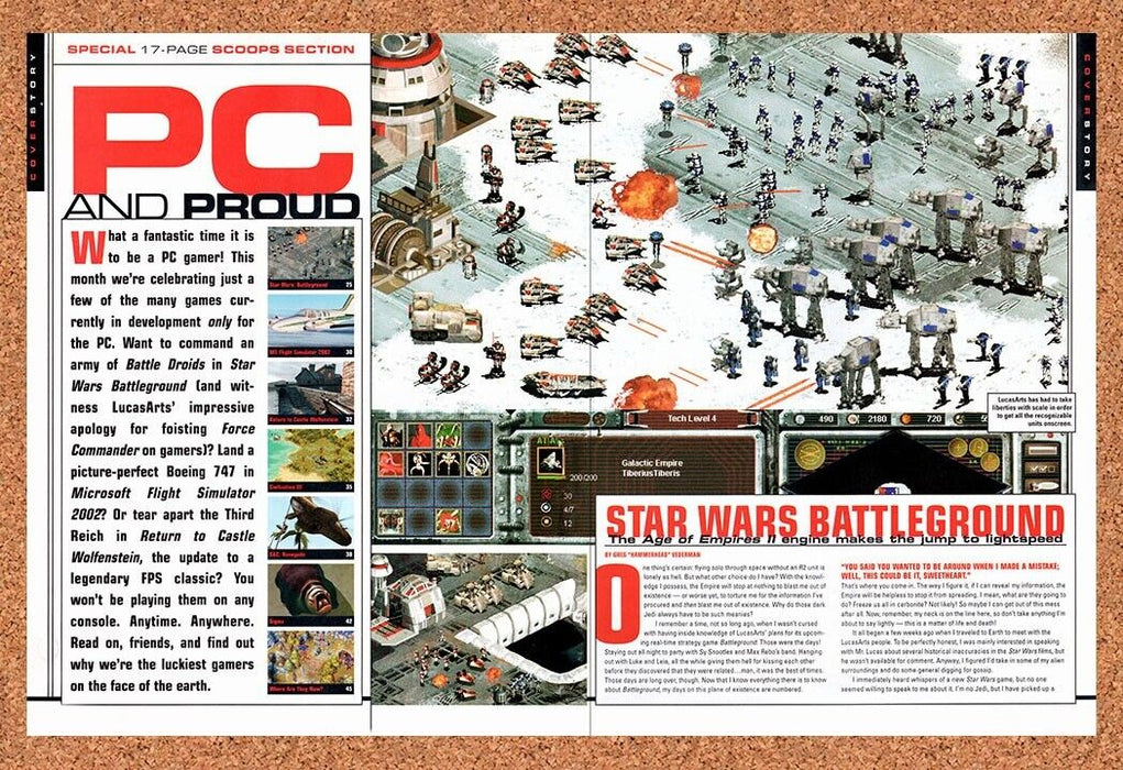 2003 Star Wars Galactic Battleground PC Original Ad - for just $21.49! 