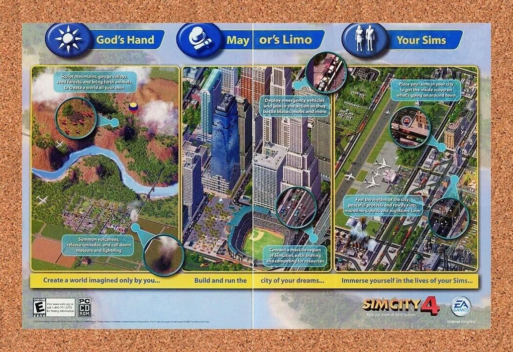 2005 Sim City 4 PC Original Ad v1 - for just $22.49! 